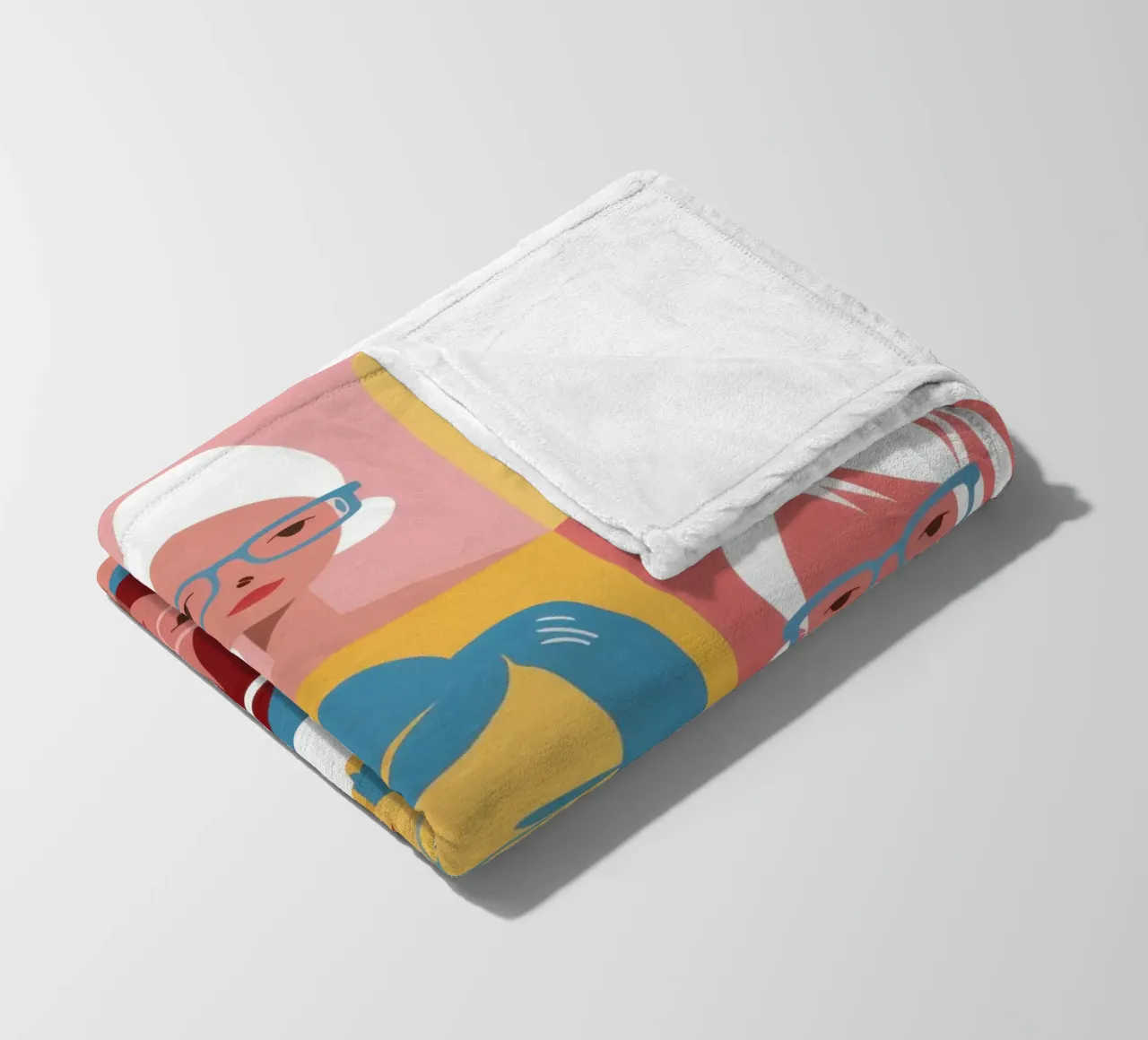 Skincare Routine Grid fleece blanket by Sentinel Glow