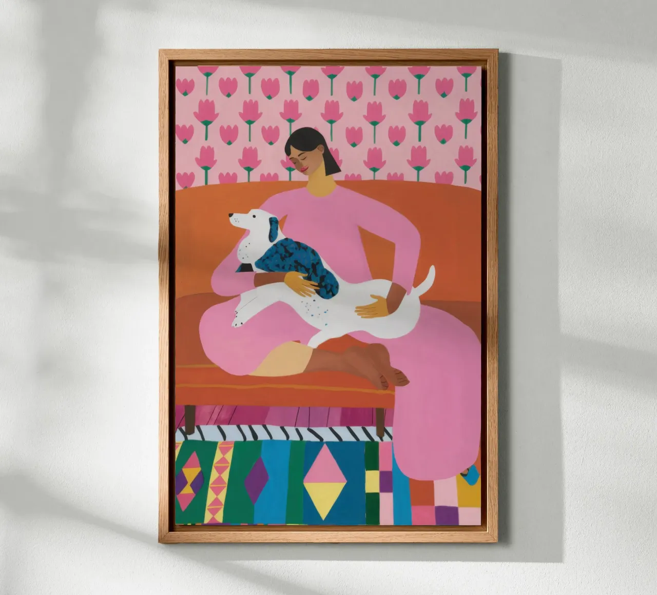 Dog Bed Companionship canvas by Marigold Tiga