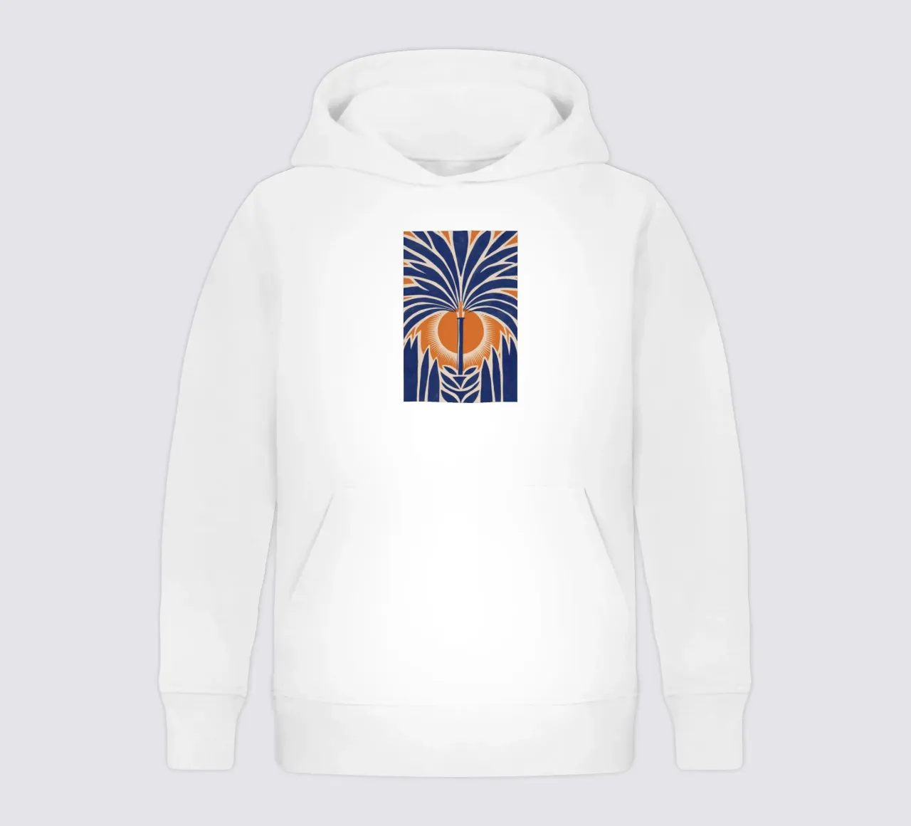 Art Deco Palm felpa bambino con cappuccio da Stone Decade