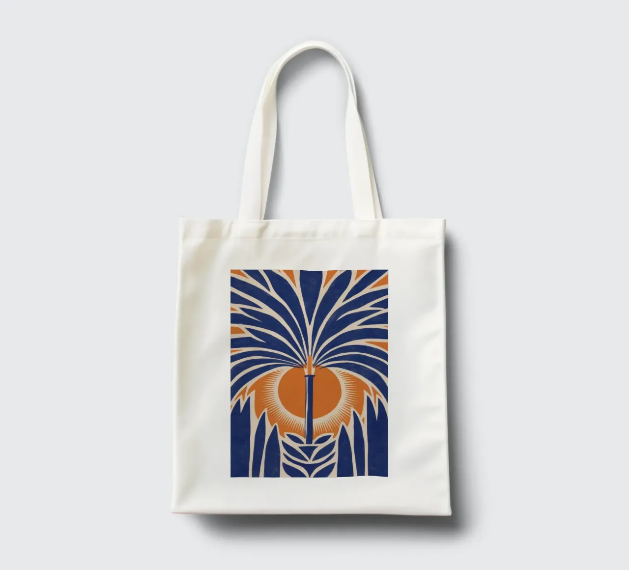 Art Deco Palm borsa in juta da Stone Decade