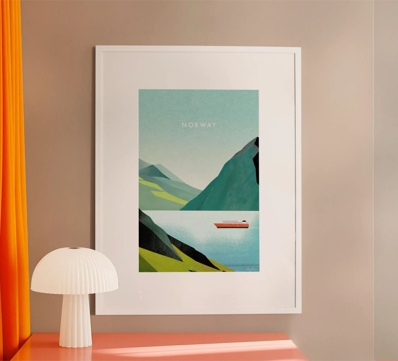 Norway ii Poster von Henry Rivers