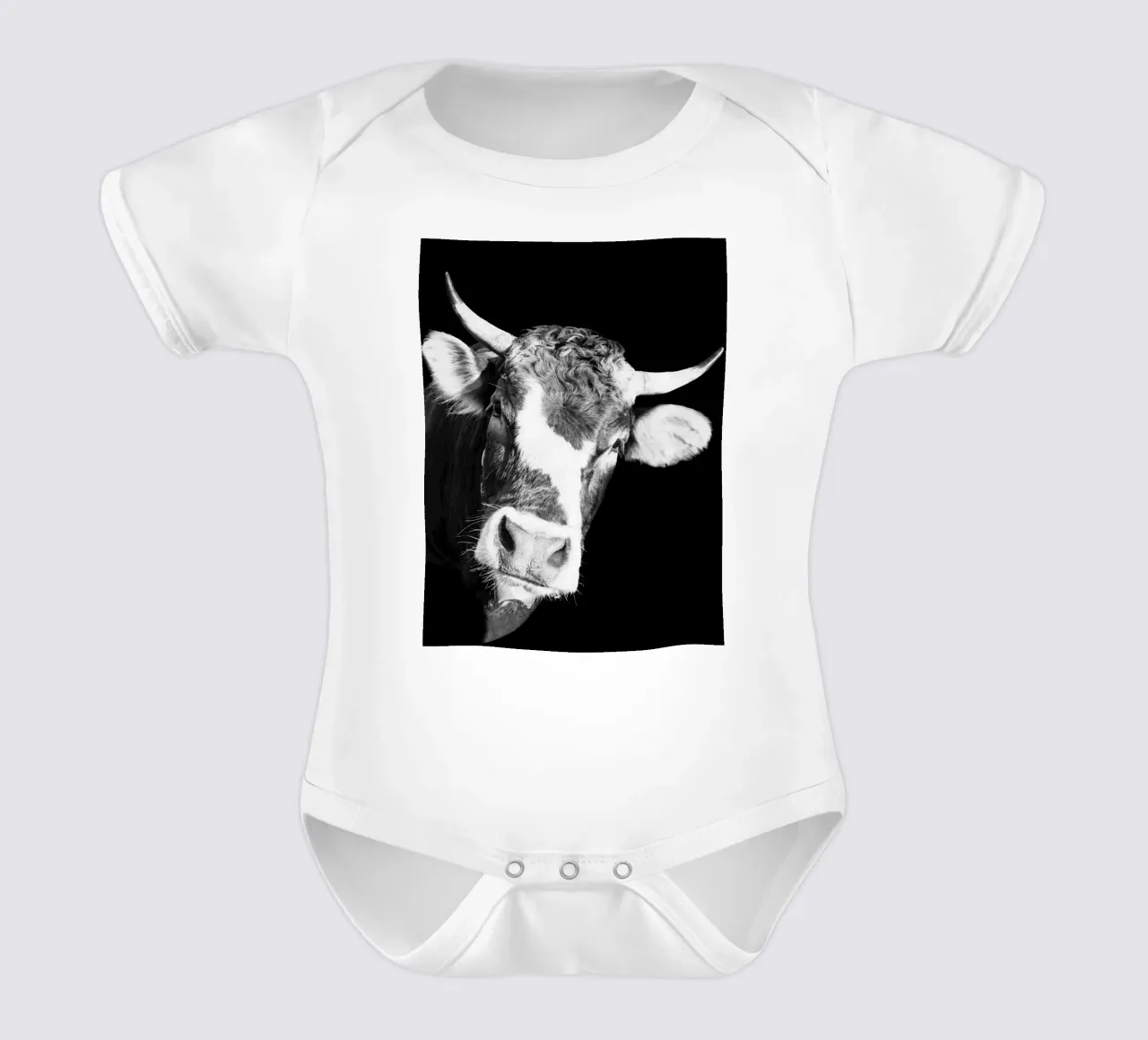 Dark Cow Vibes body neonato maniche corte da DigiWunderwerk