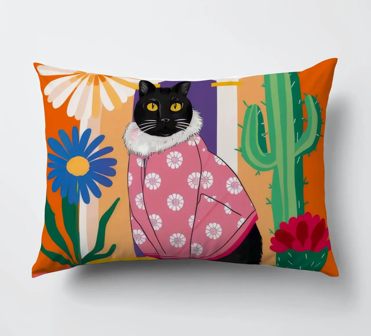 Gatto Cactus Dandy cuscino da Stone Decade