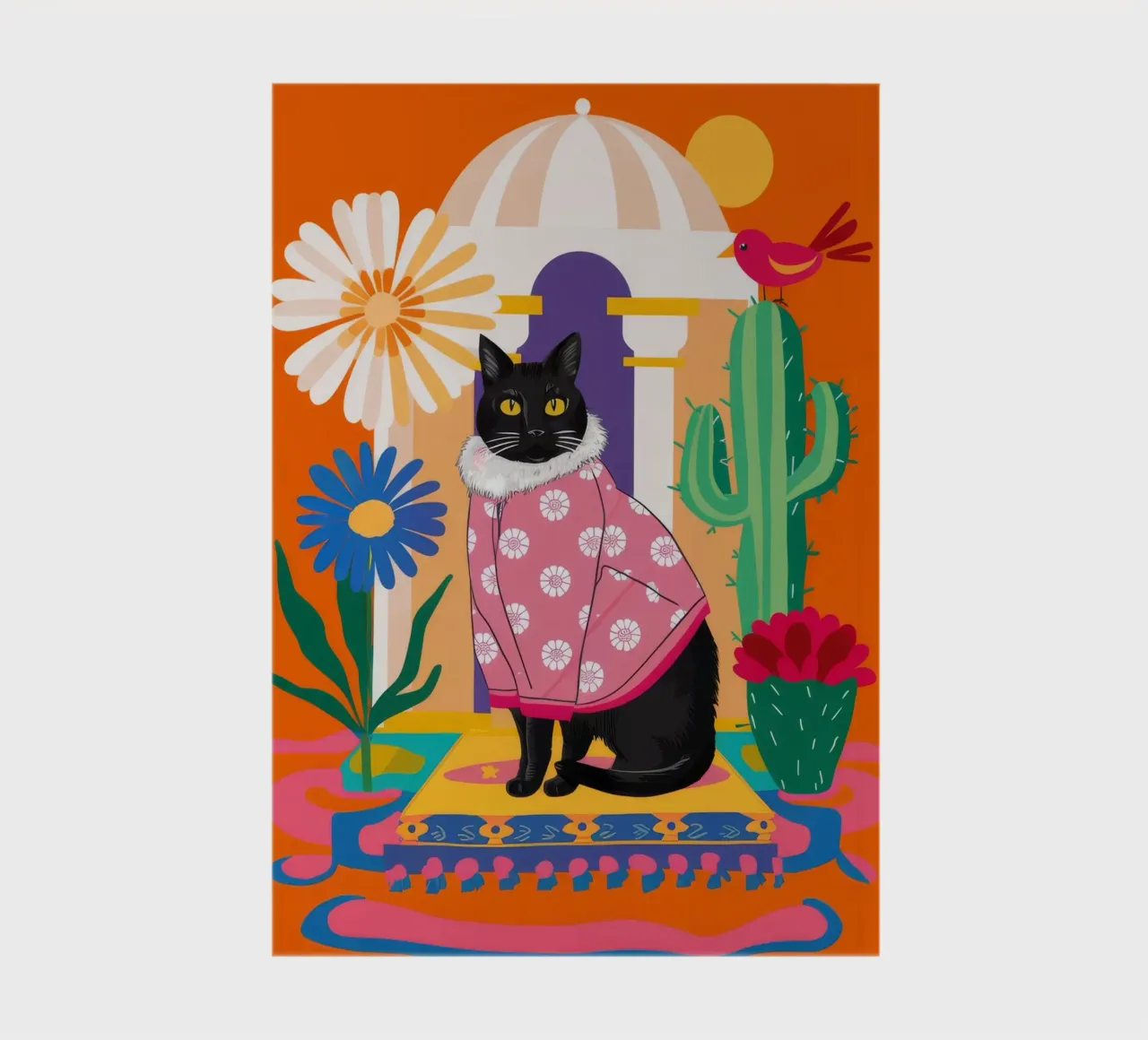 Cactus Cat Dandy notebook by Stone Decade