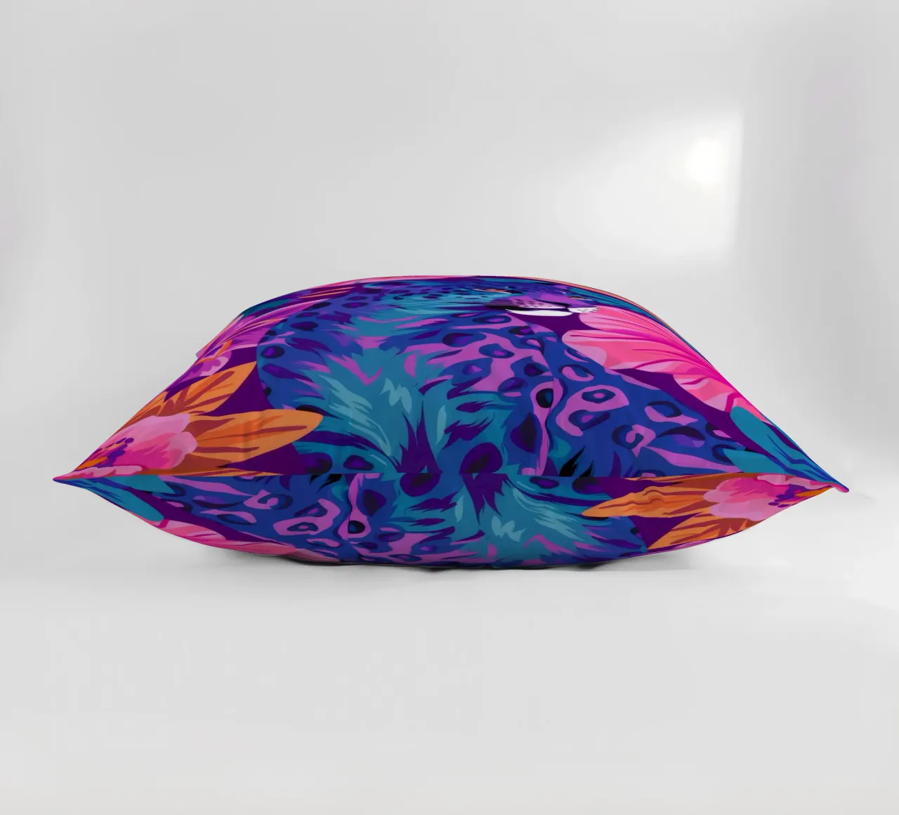 Psychedelic Leopard Dream decorative cushion by Stone Decade