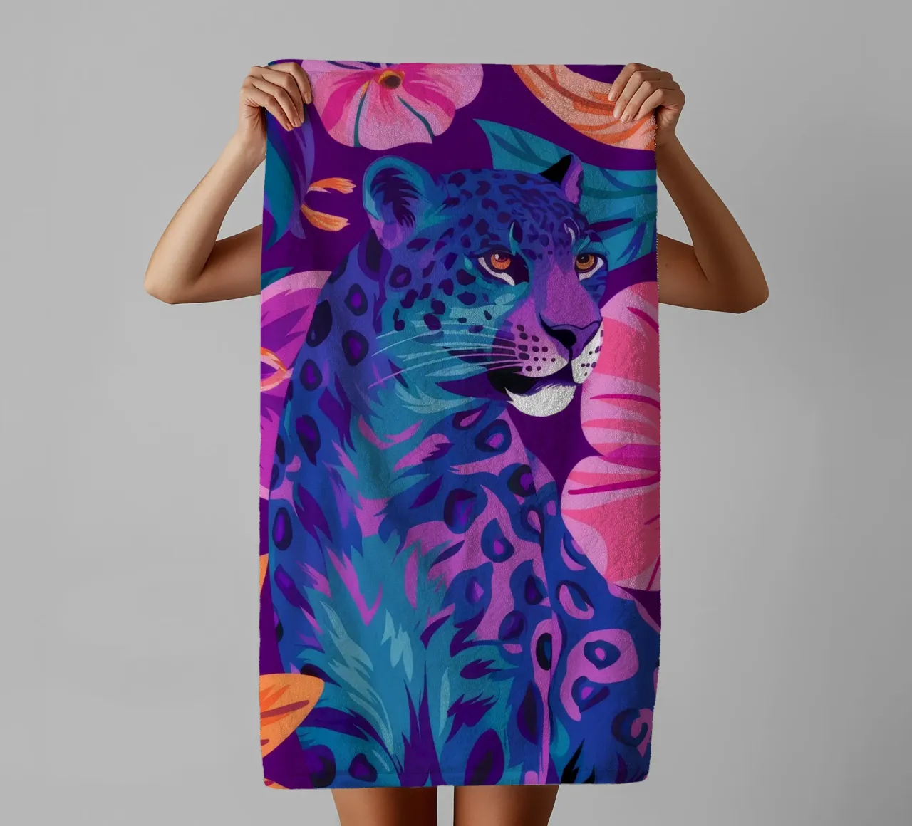 Psychedelischer Leopardentraum Handtuch von Stone Decade