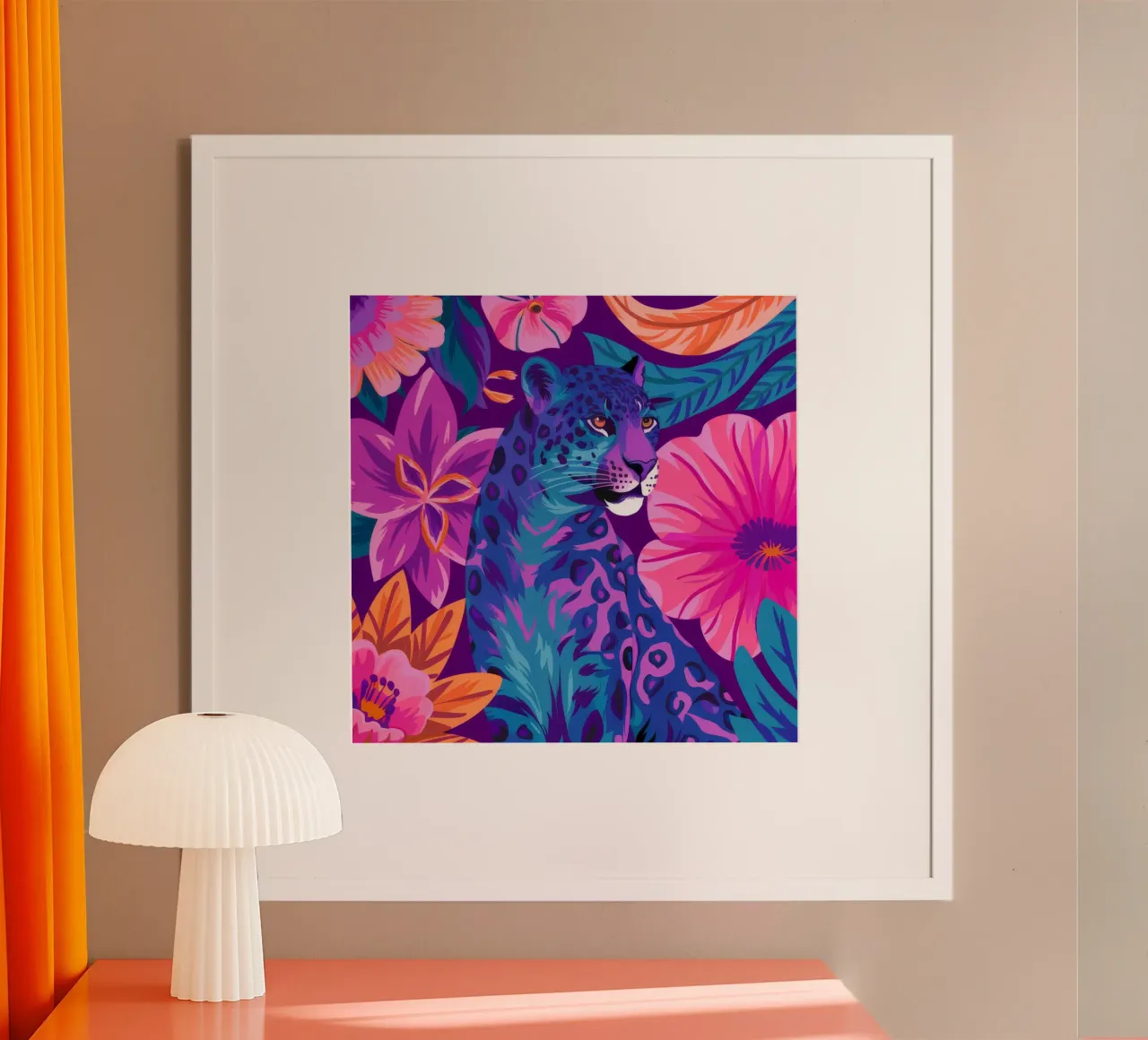 Psychedelischer Leopardentraum Hahnemühle von Stone Decade