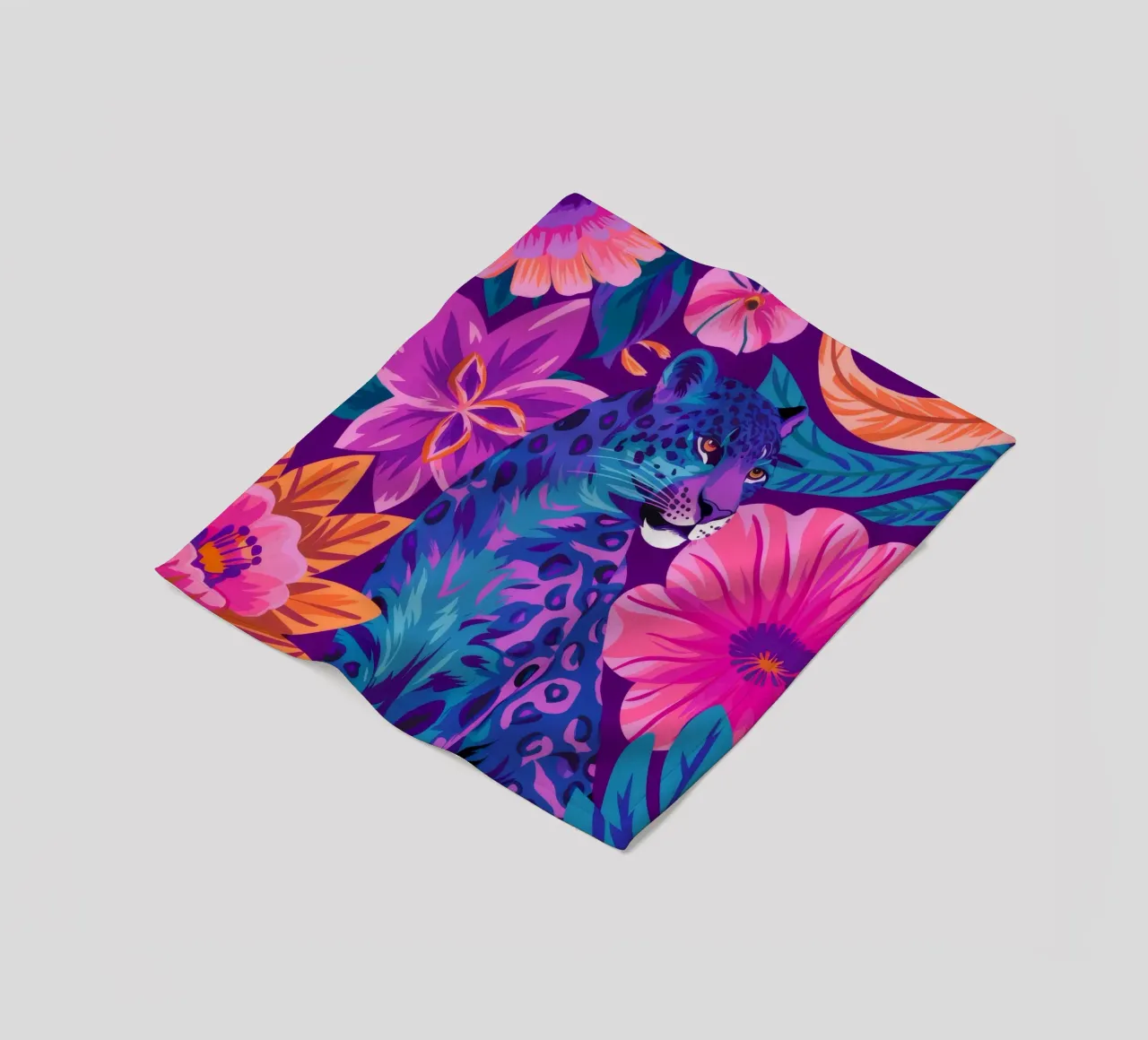 Psychedelischer Leopardentraum Fleecedecke von Stone Decade