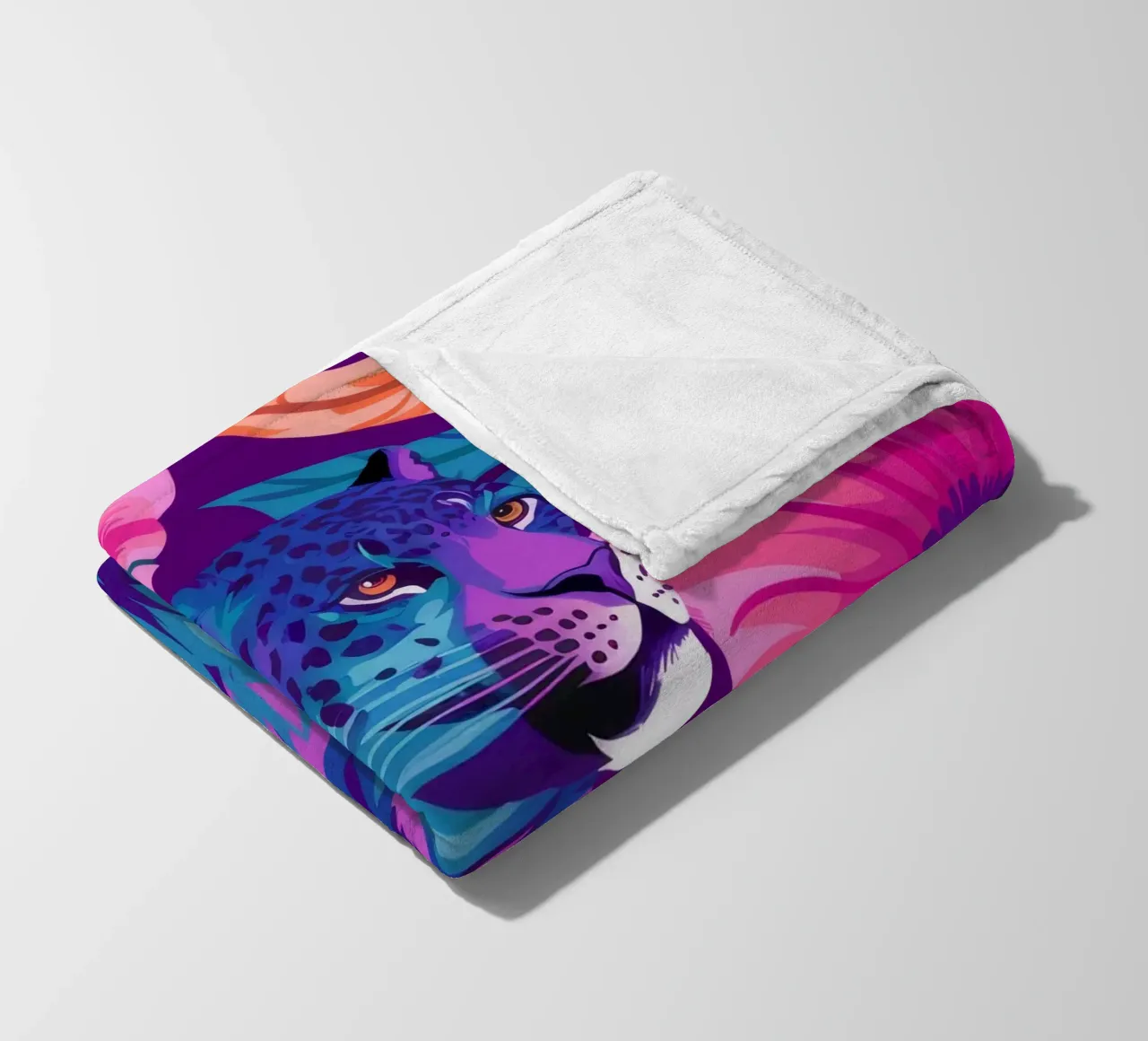 Psychedelischer Leopardentraum Fleecedecke von Stone Decade