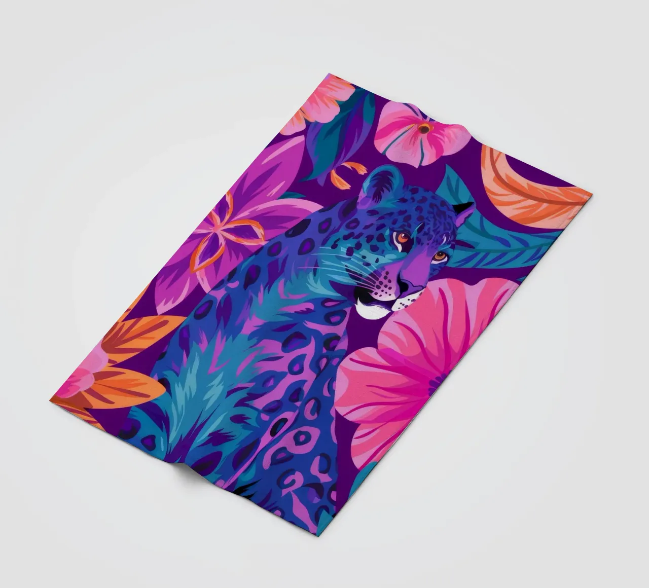 Psychedelischer Leopardentraum Fleecedecke von Stone Decade
