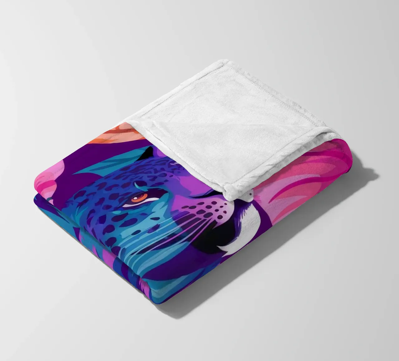 Psychedelischer Leopardentraum Fleecedecke von Stone Decade