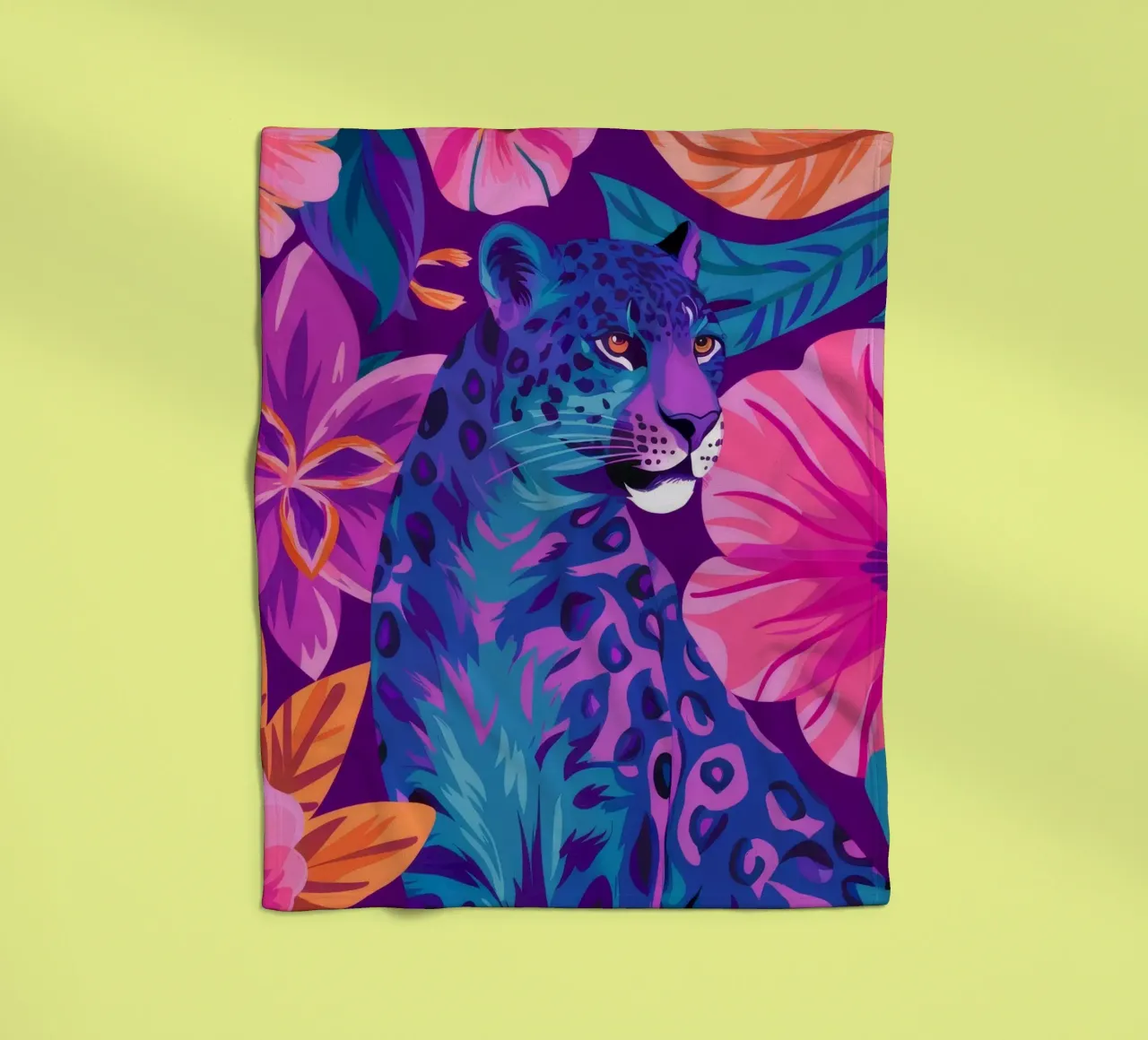 Psychedelischer Leopardentraum Fleecedecke von Stone Decade