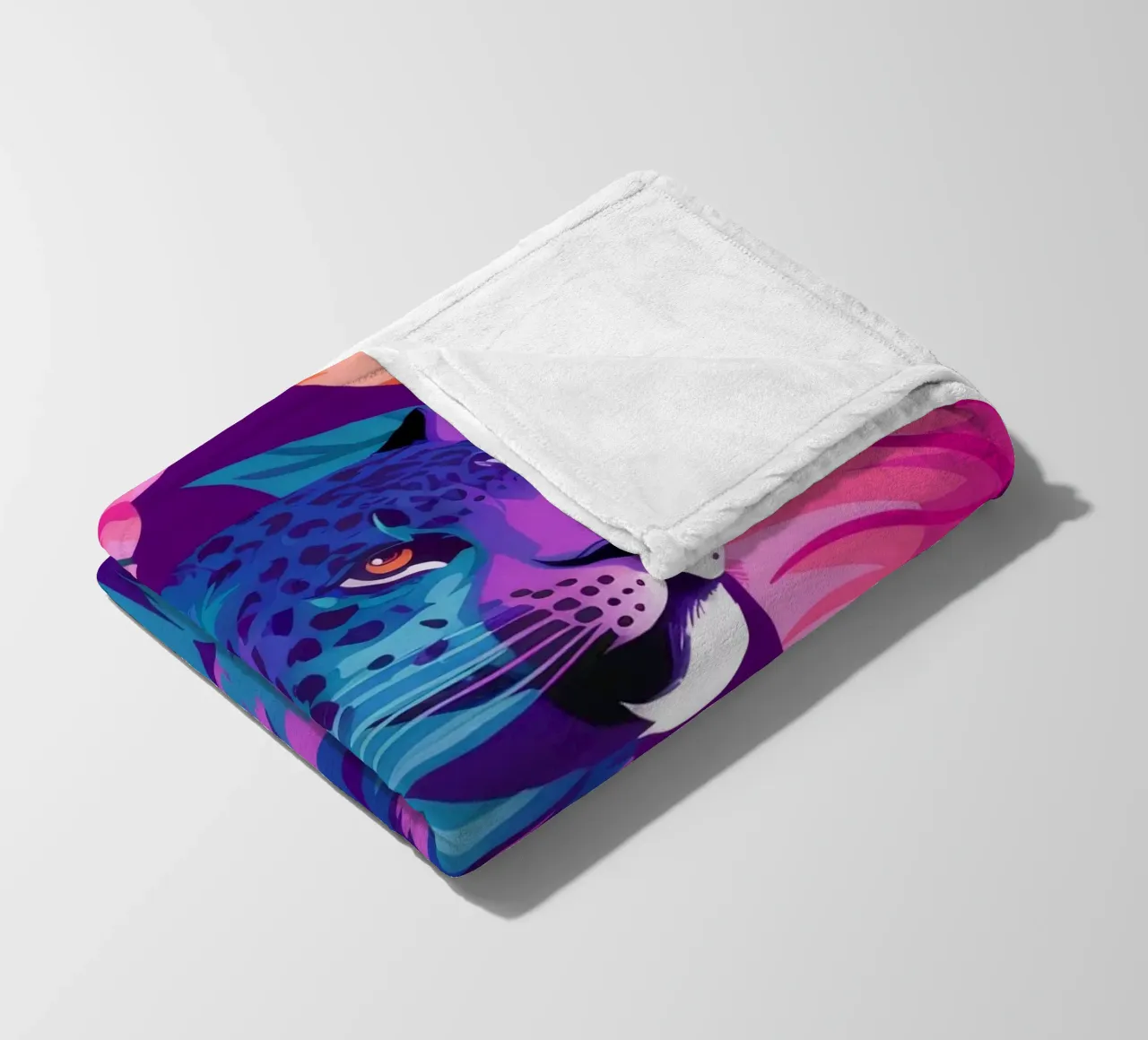 Psychedelischer Leopardentraum Fleecedecke von Stone Decade