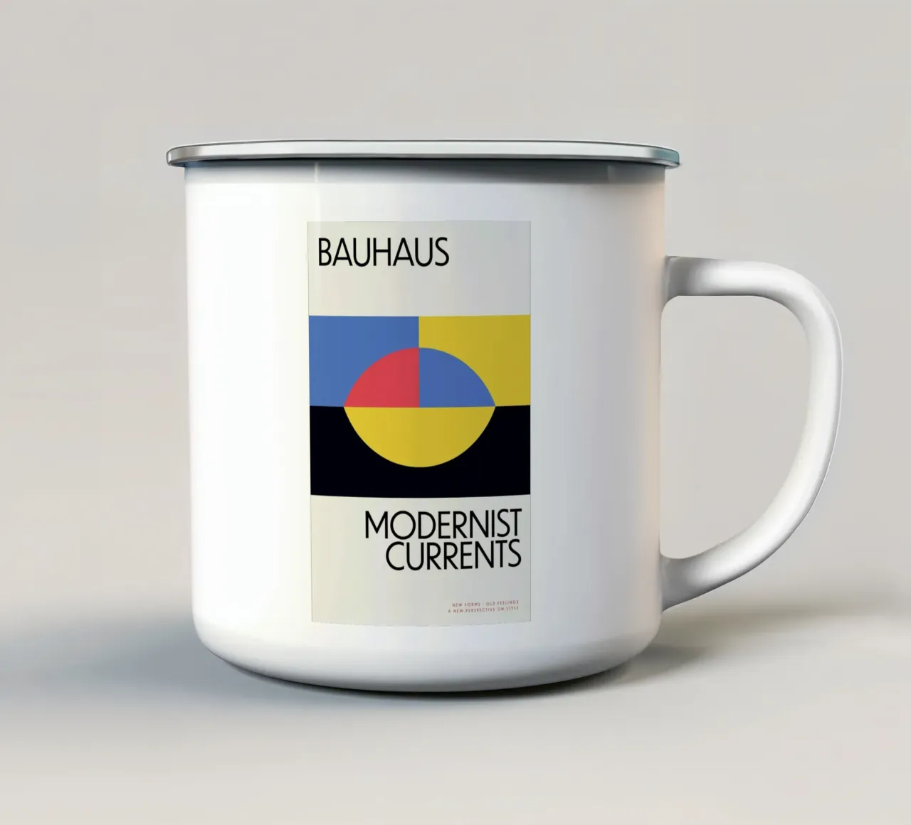 Modernist Currents 3 taza de esmalte de Studio One