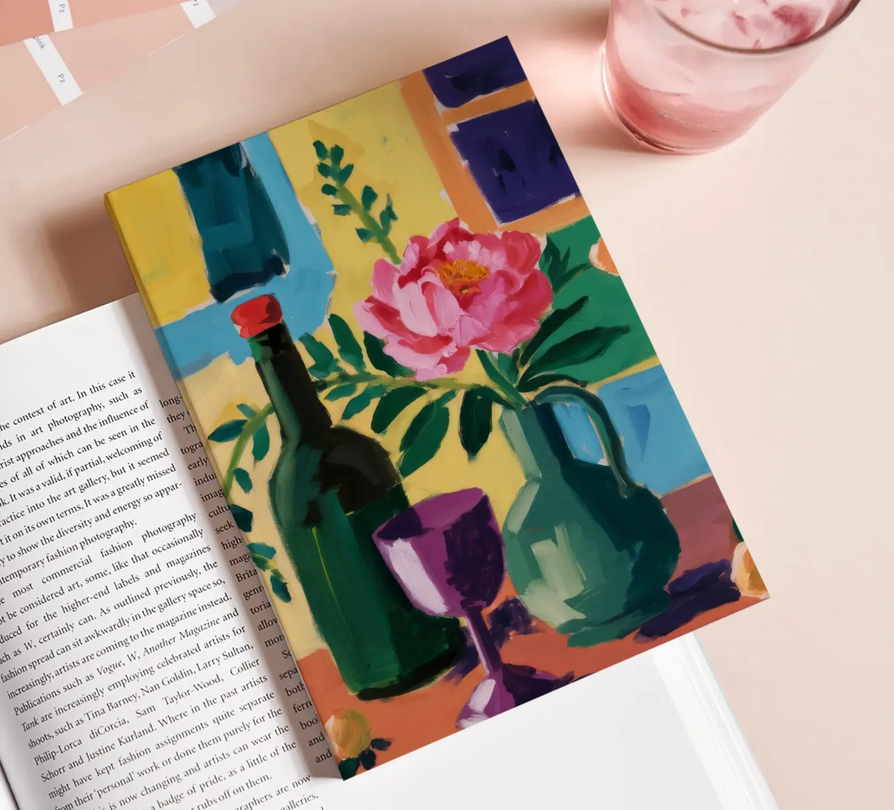 Wine and Cheese Table notebook by Stone Decade