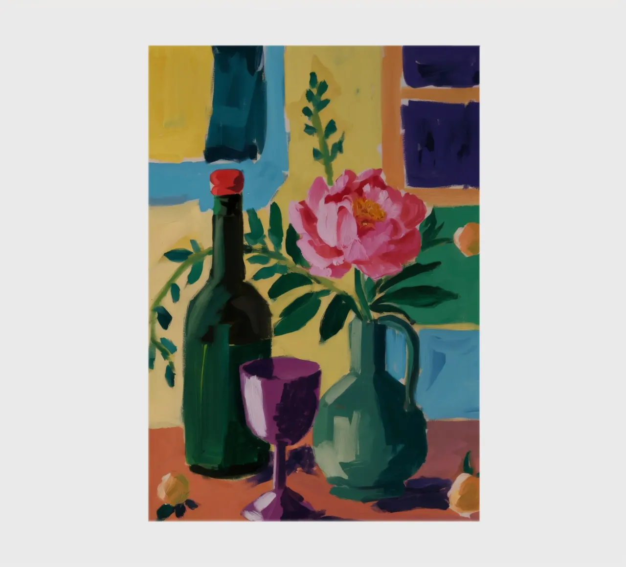 Wine and Cheese Table notebook by Stone Decade