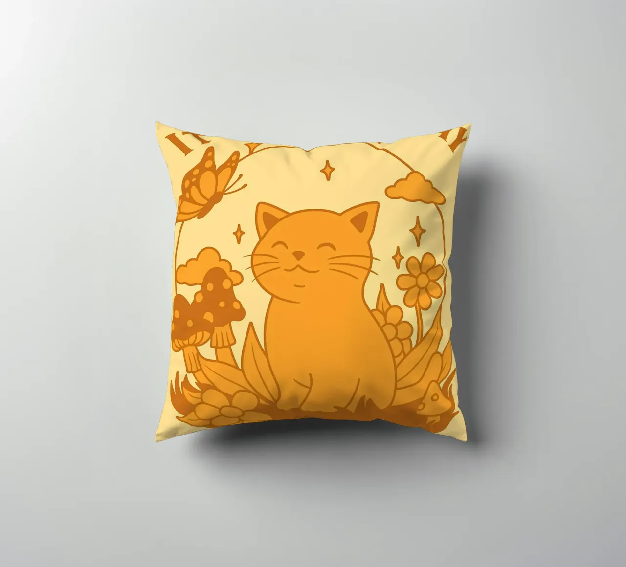 Have A Good Day Funny Cat decorative cushion by oneroad