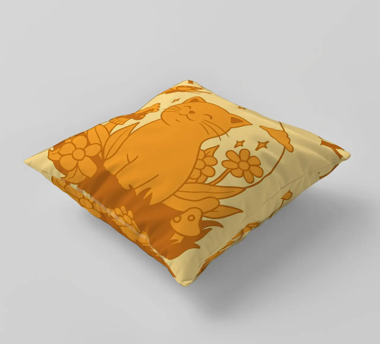 Have A Good Day Funny Cat decorative cushion by oneroad