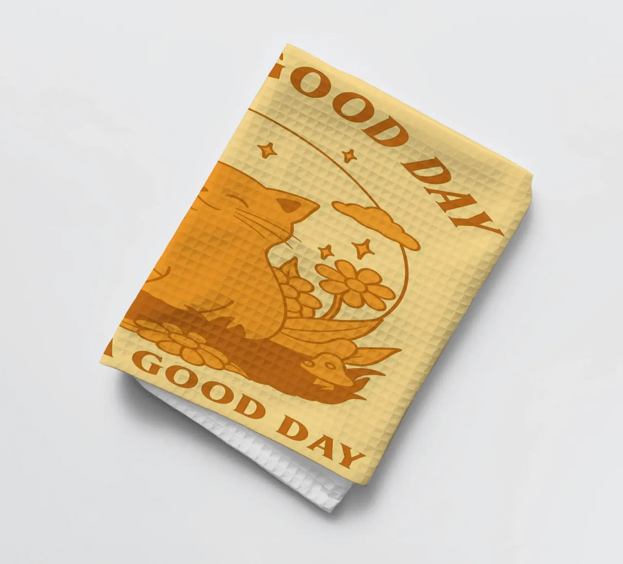 Have A Good Day Funny Cat torchon de oneroad