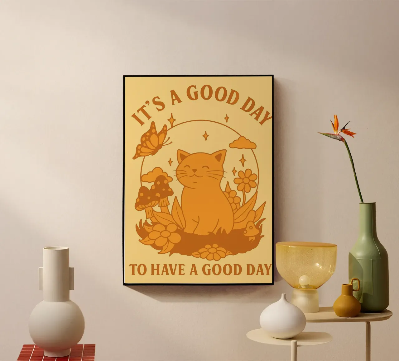 Have A Good Day Funny Cat metacrilato de oneroad