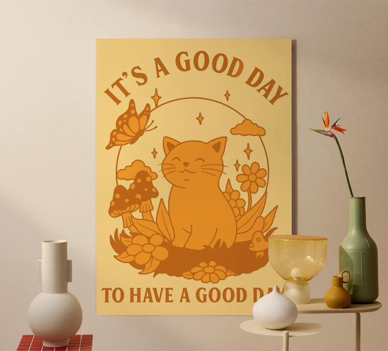Have A Good Day Funny Cat metacrilato de oneroad