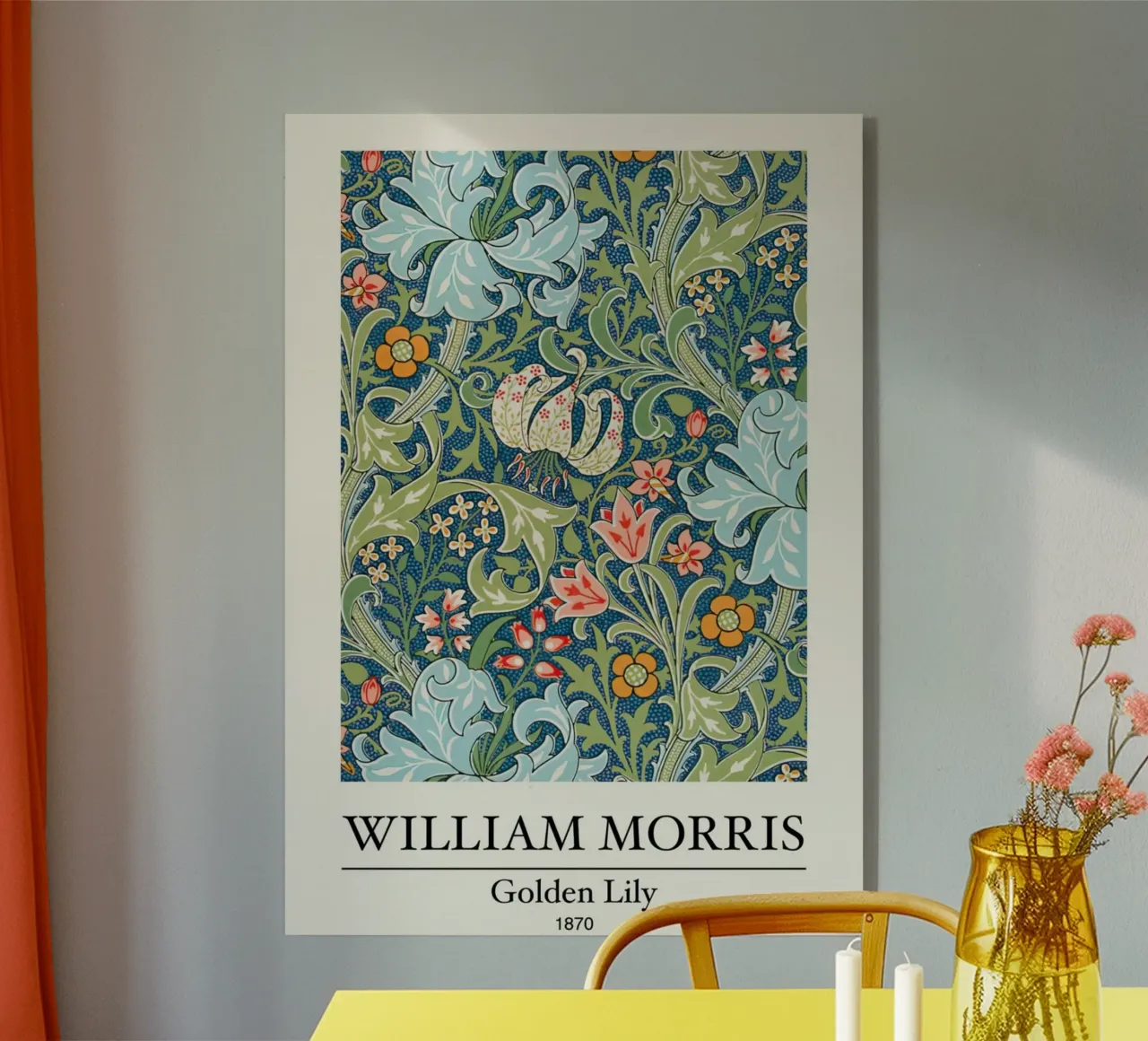 Morris Golden Lily acrylic glass by More Art