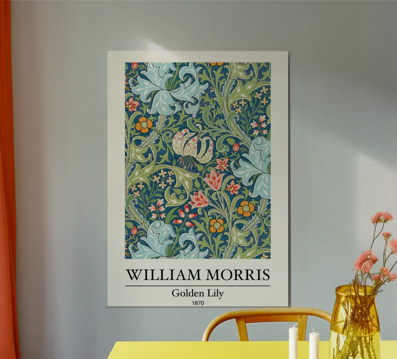 Morris Golden Lily alluminio dibond da More Art