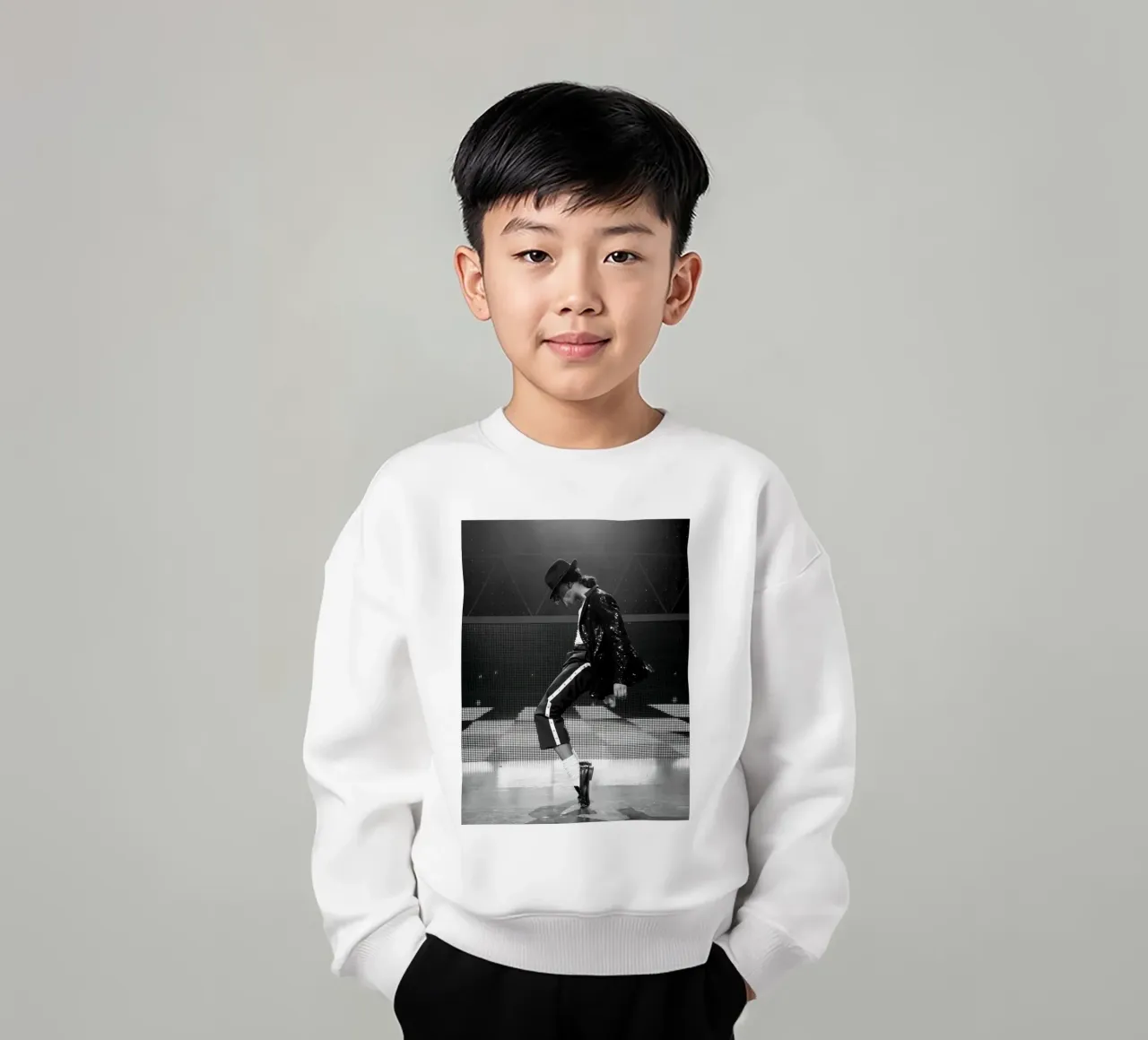 Stile iconico Michael Jackson Re del Pop felpa bambino da wernoka