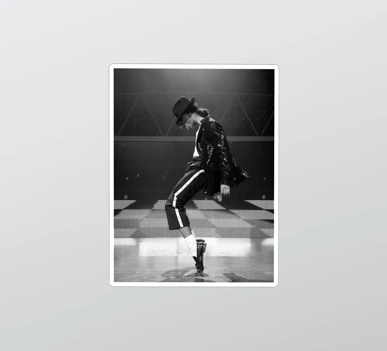 Stile iconico Michael Jackson Re del Pop adesivo da wernoka