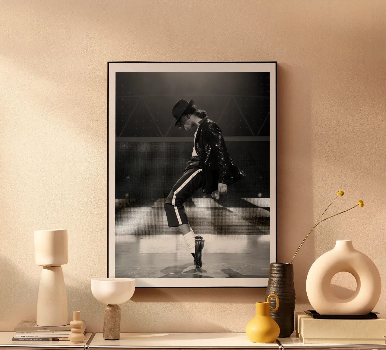 Stile iconico Michael Jackson Re del Pop alluminio dibond da wernoka