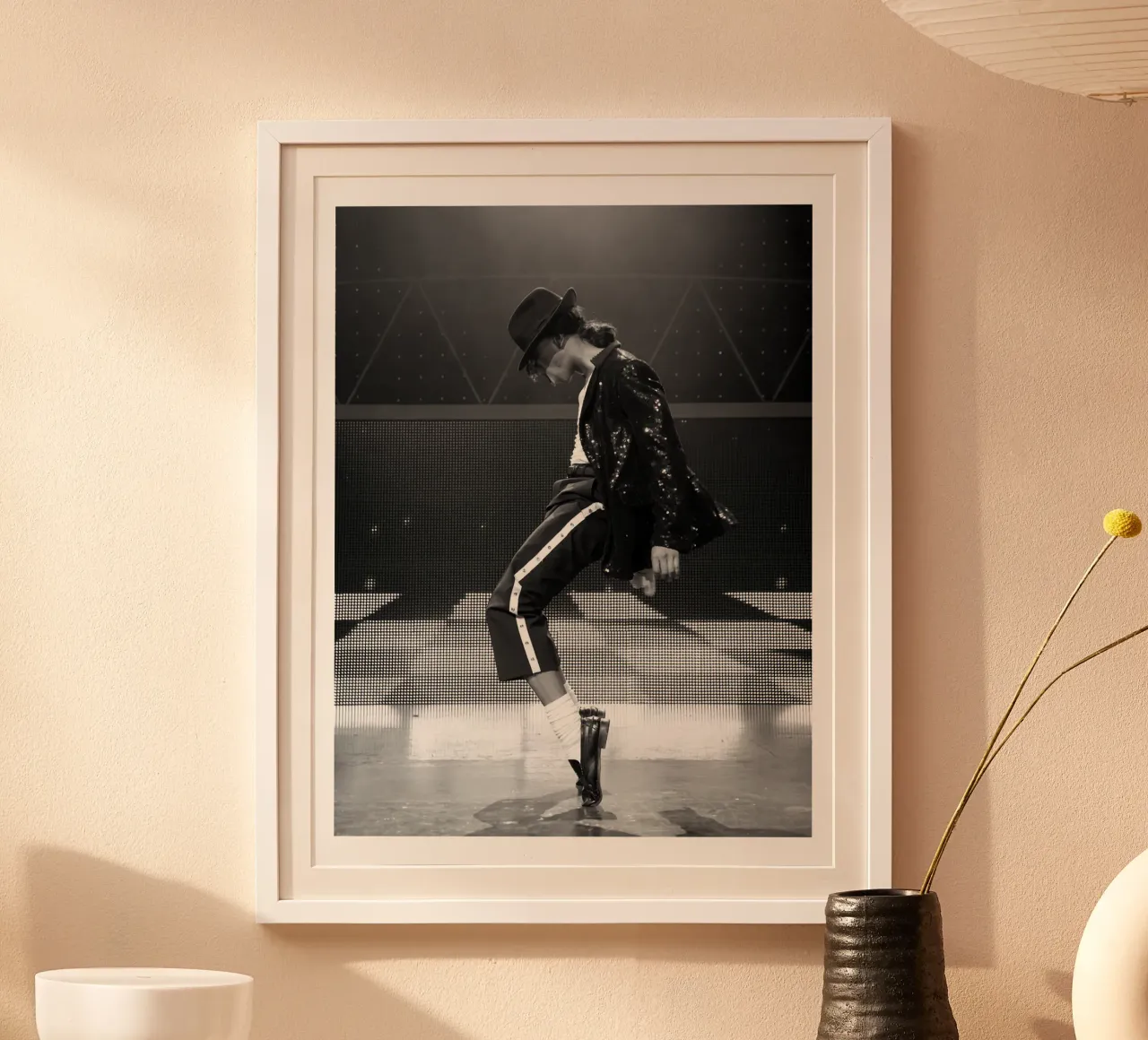 Stile iconico Michael Jackson Re del Pop carta hahnemühle da wernoka