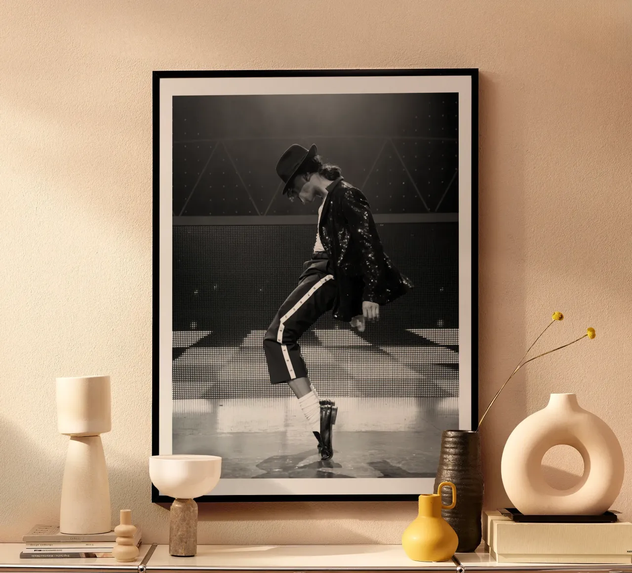 Stile iconico Michael Jackson Re del Pop carta hahnemühle da wernoka