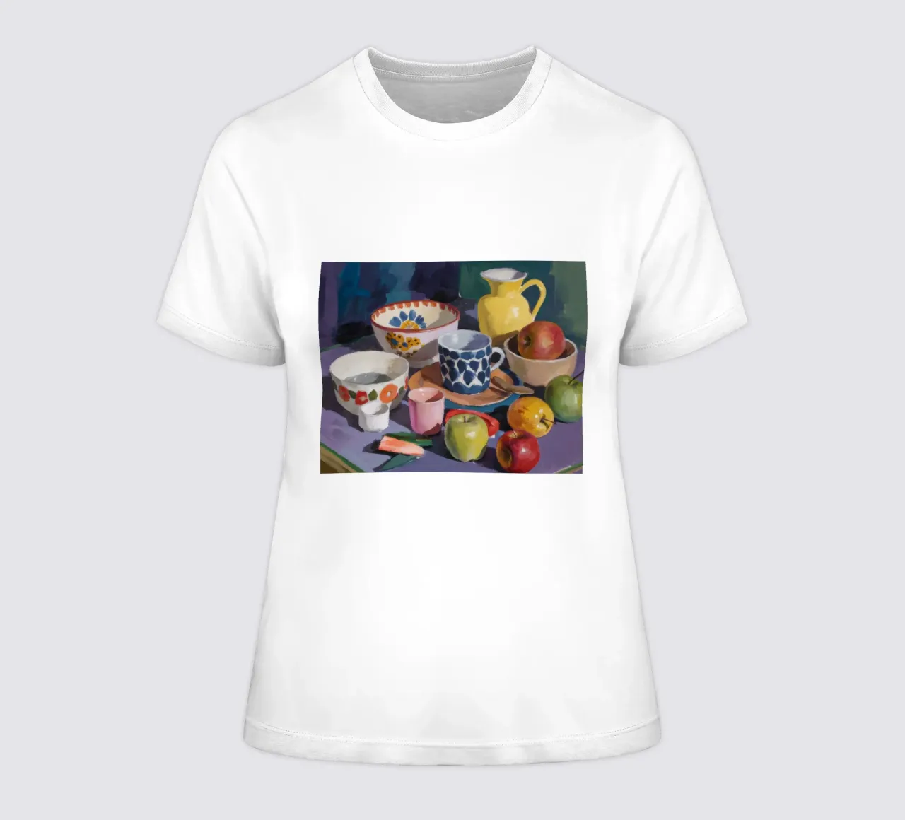Gemusterte Töpfe Äpfel Frauen T-Shirt von Stone Decade