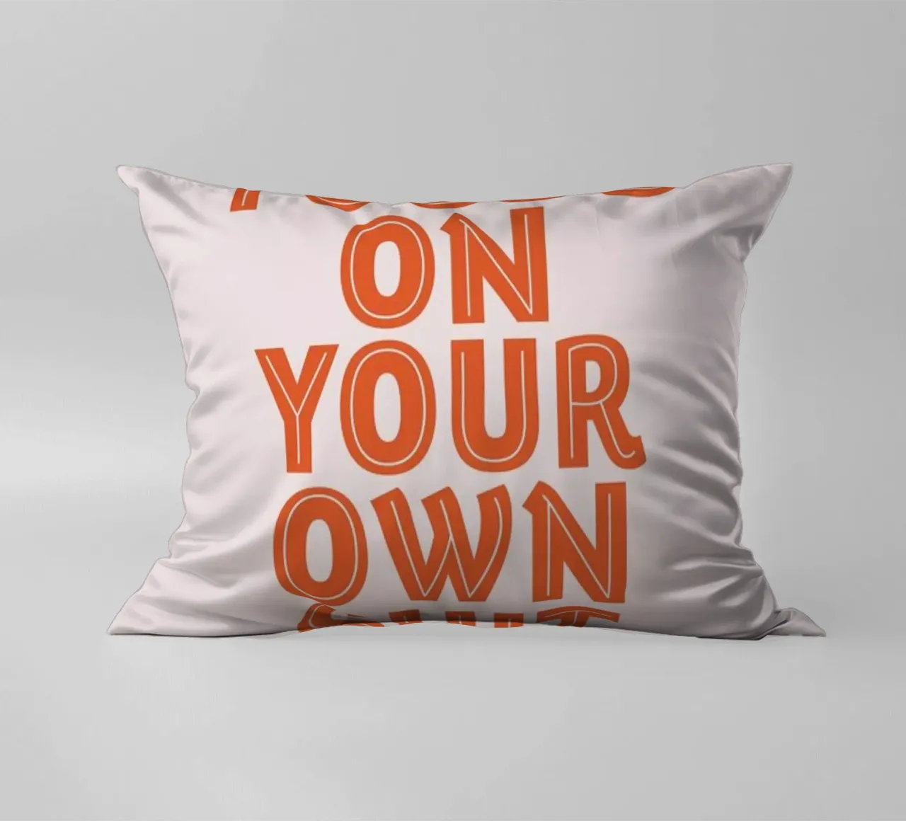 Focus On Your Own decorative cushion by Ayleen