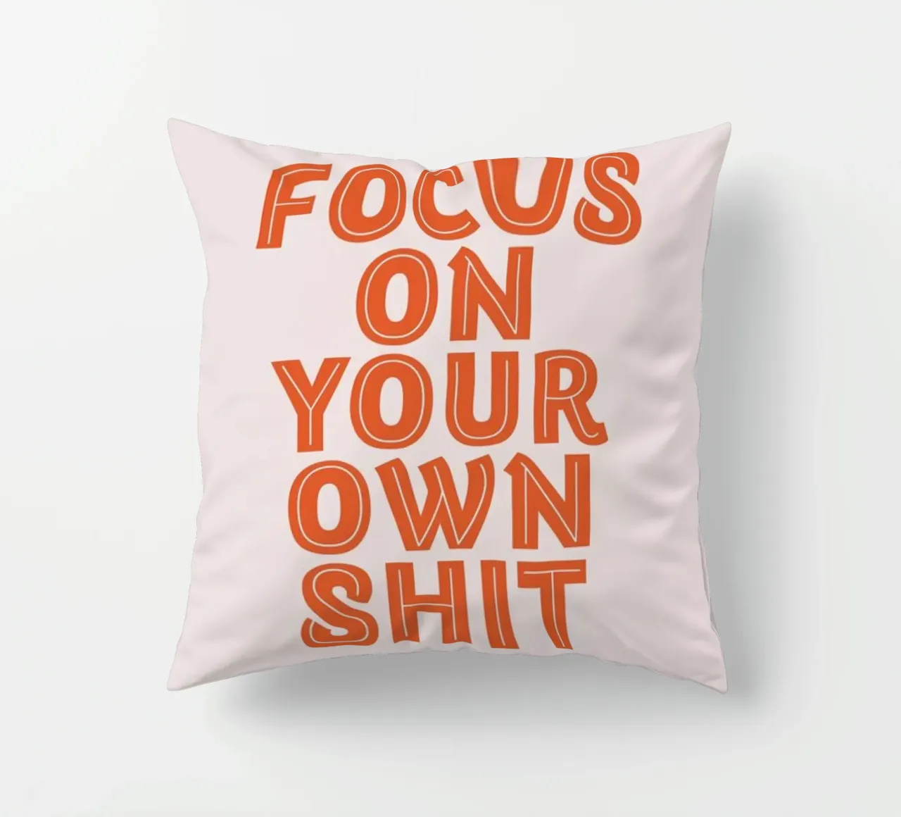 Focus On Your Own decorative cushion by Ayleen