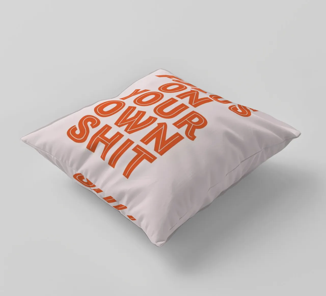 Focus On Your Own decorative cushion by Ayleen