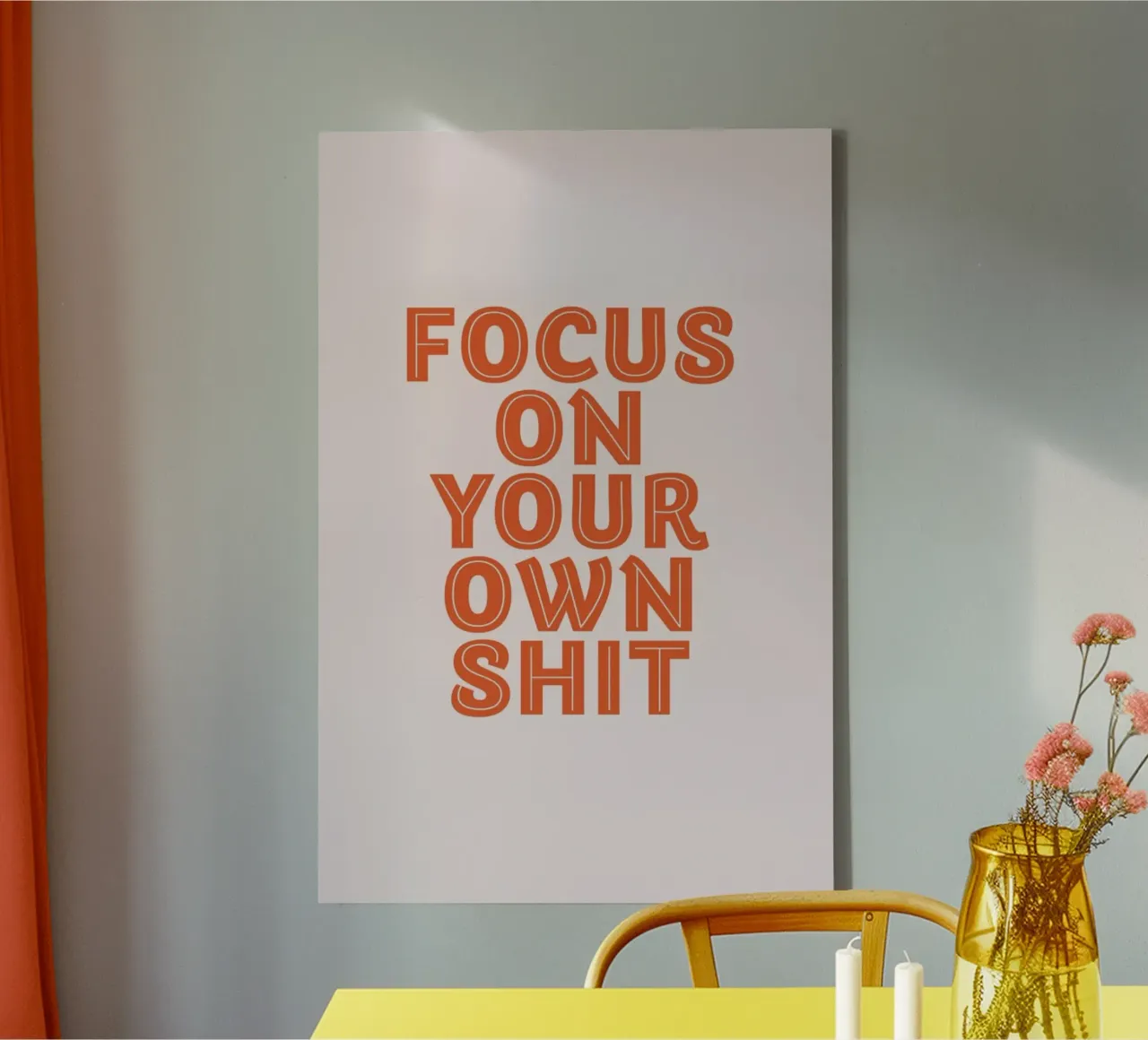 Focus On Your Own tela con Cornice a cassetta da Ayleen