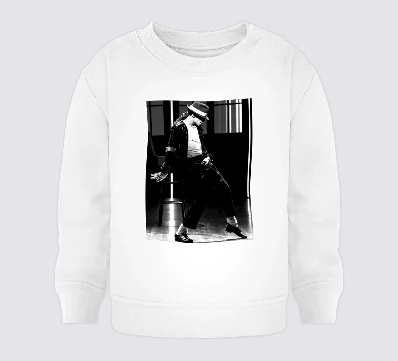 Ballo in bianco e nero Re del Pop Michael Jackson felpa neonato da wernoka