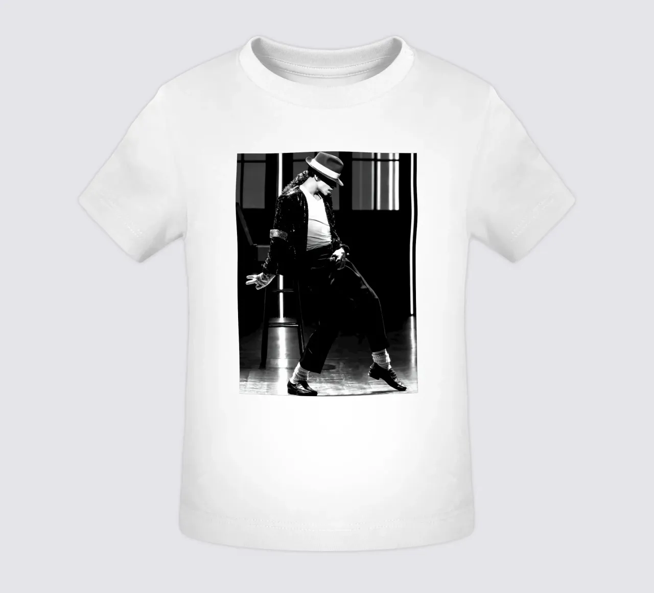 Ballo in bianco e nero Re del Pop Michael Jackson maglietta neonato da wernoka