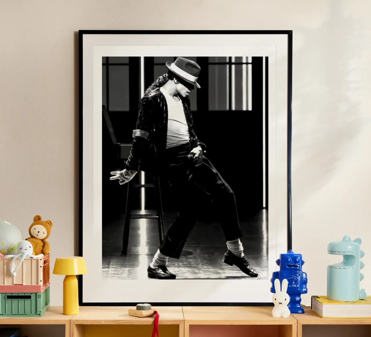 Ballo in bianco e nero Re del Pop Michael Jackson carta hahnemühle da wernoka