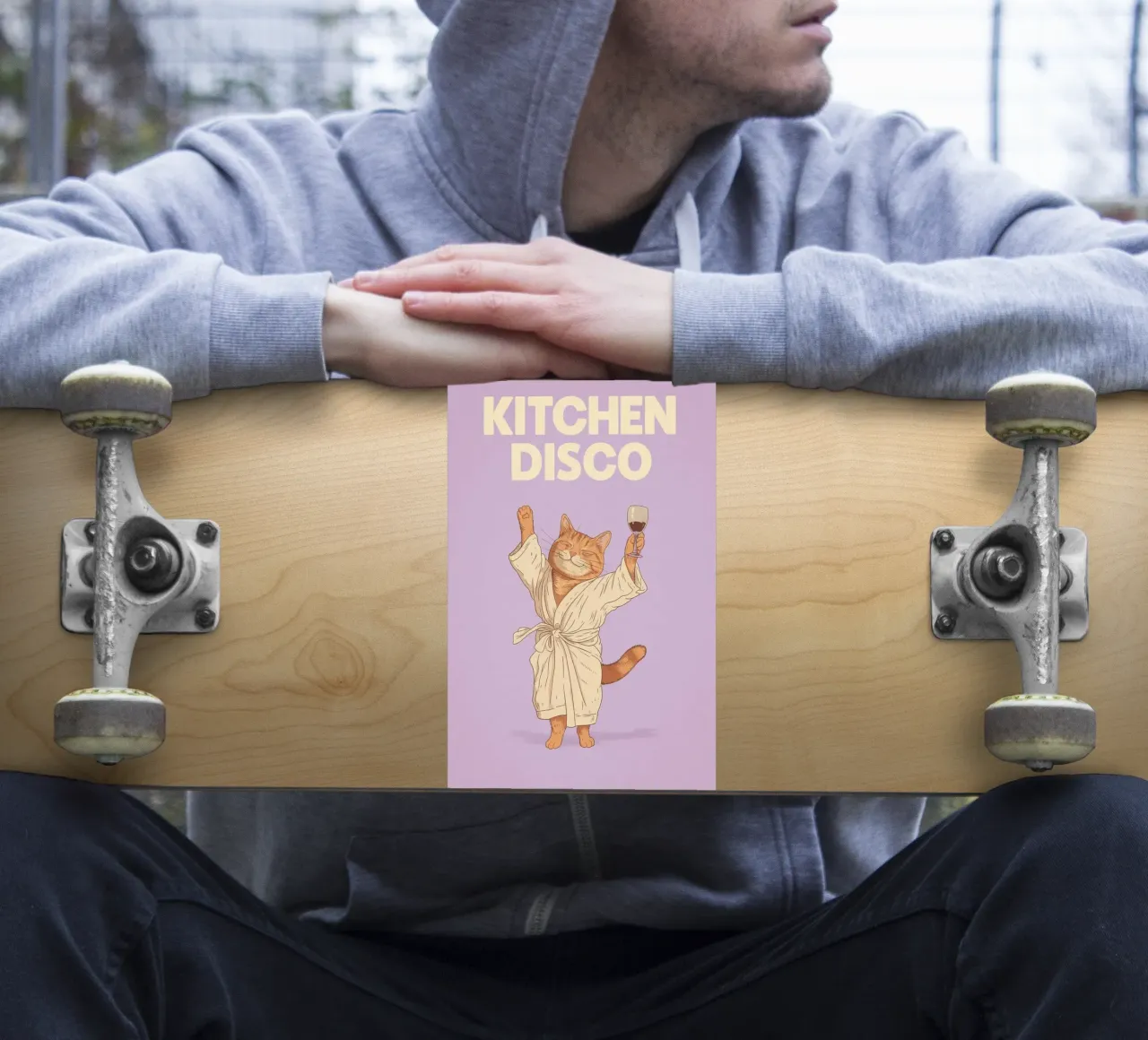 Kitchen Disco Cat sticker by oneroad