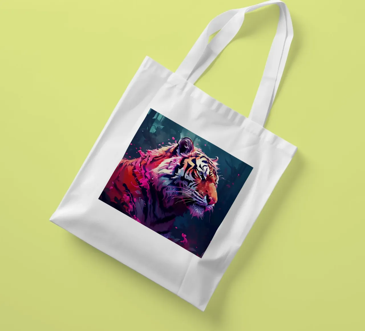 Tiger_Style_H_1 tote bag by Tierisch bunt by LK