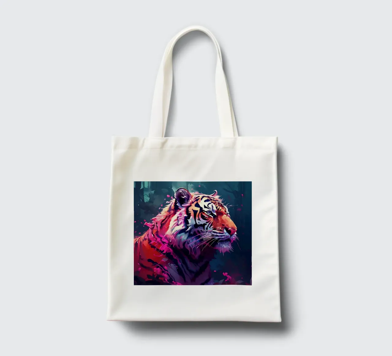 Tiger_Style_H_1 tote bag by Tierisch bunt by LK