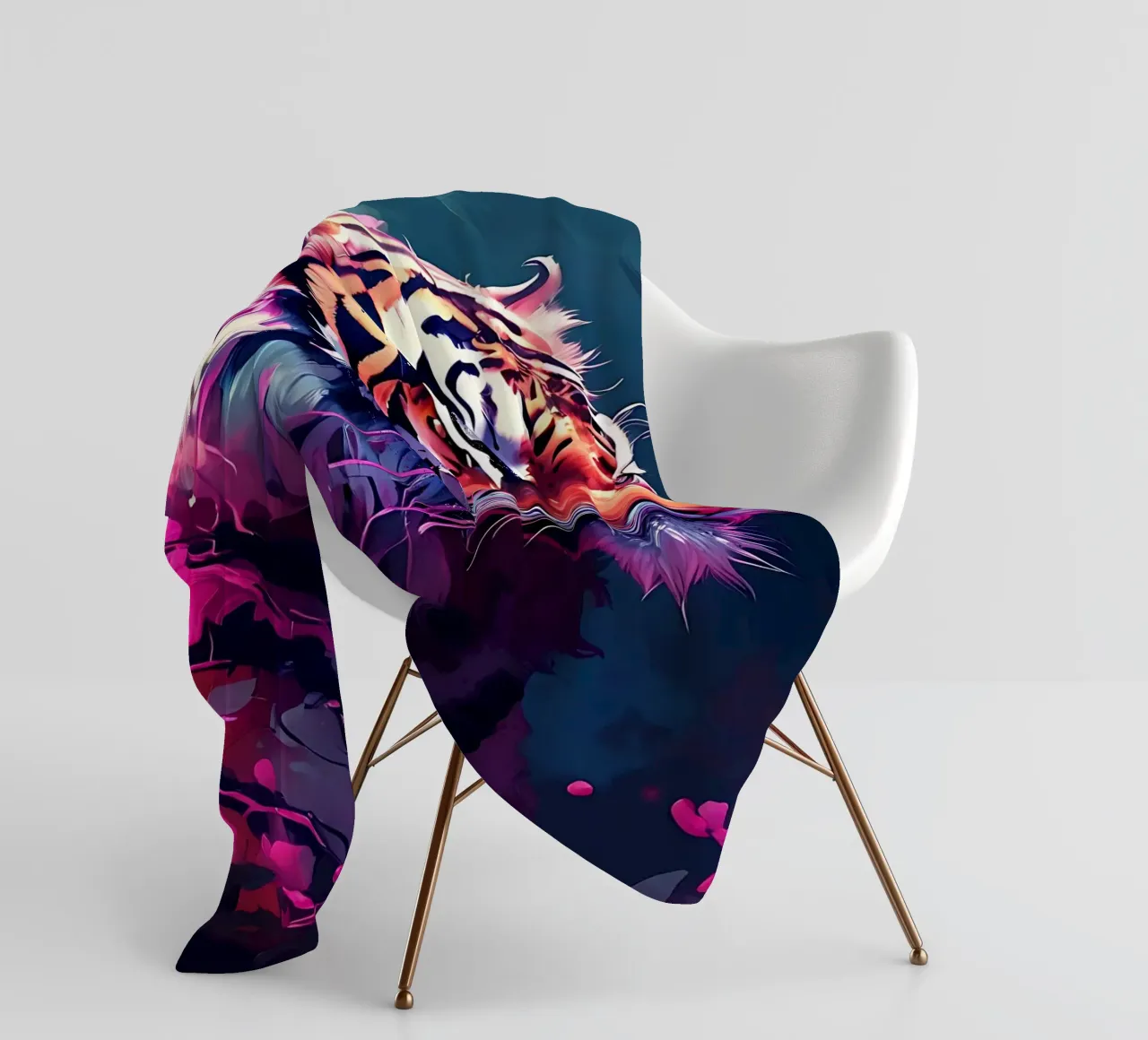 Stile_tigre_H_1 coperta in pile da Tierisch bunt by LK