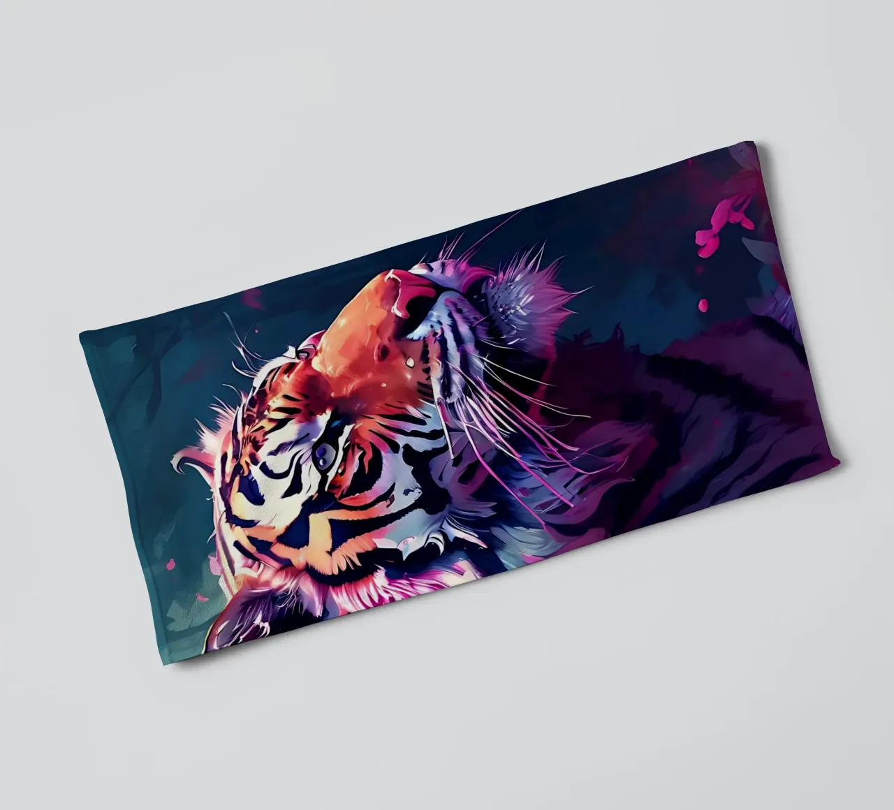 Tiger_Style_H_1 towel by Tierisch bunt by LK