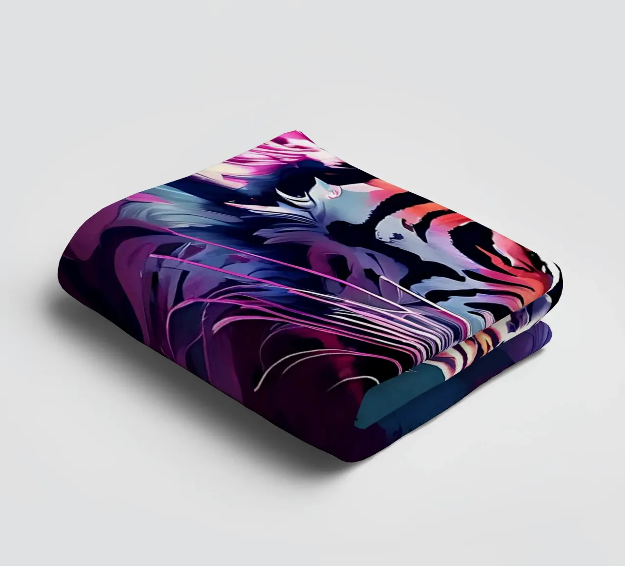 Tiger_Style_H_1 towel by Tierisch bunt by LK