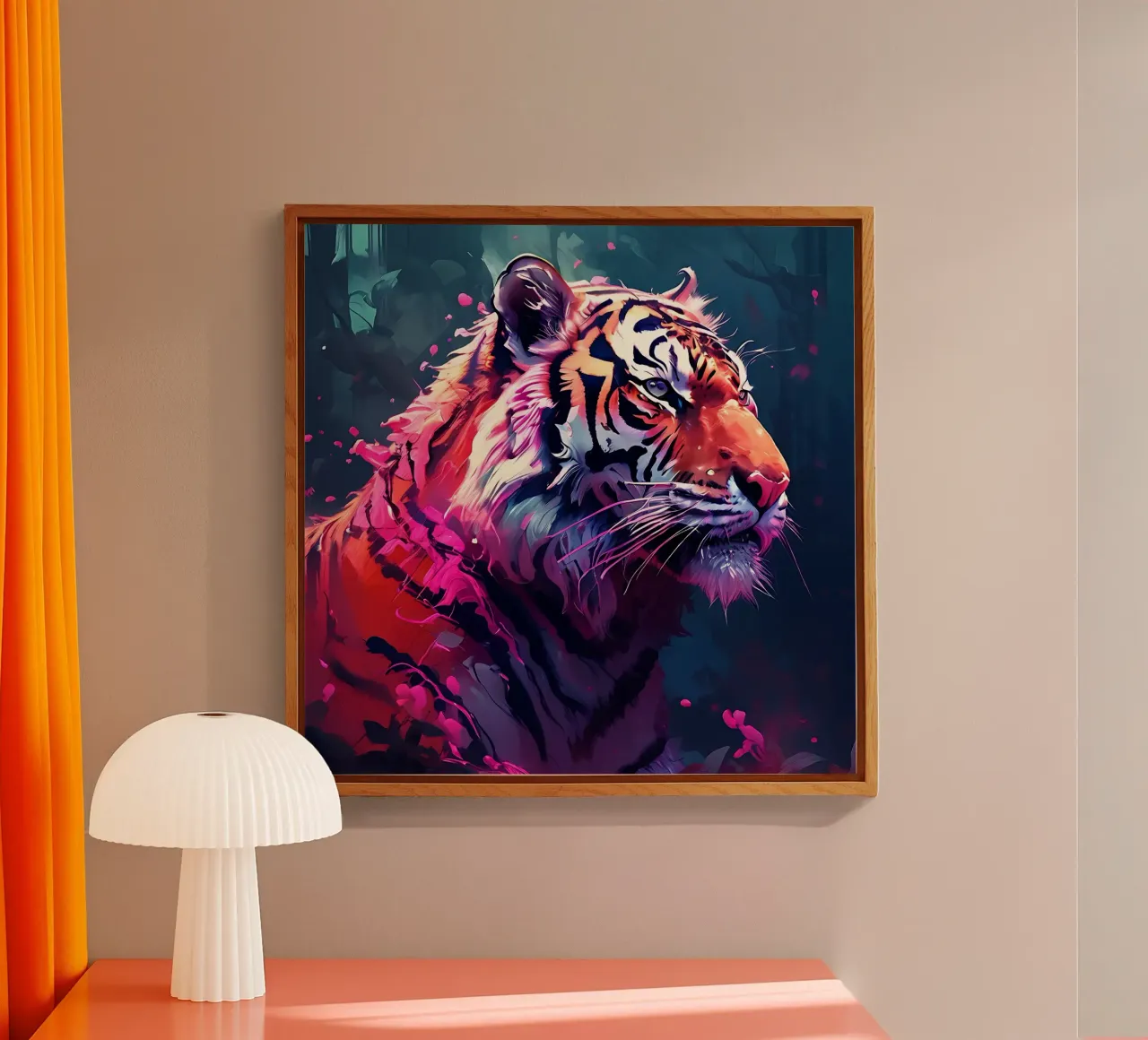 Tiger_Style_H_1 acrylic glass by Tierisch bunt by LK