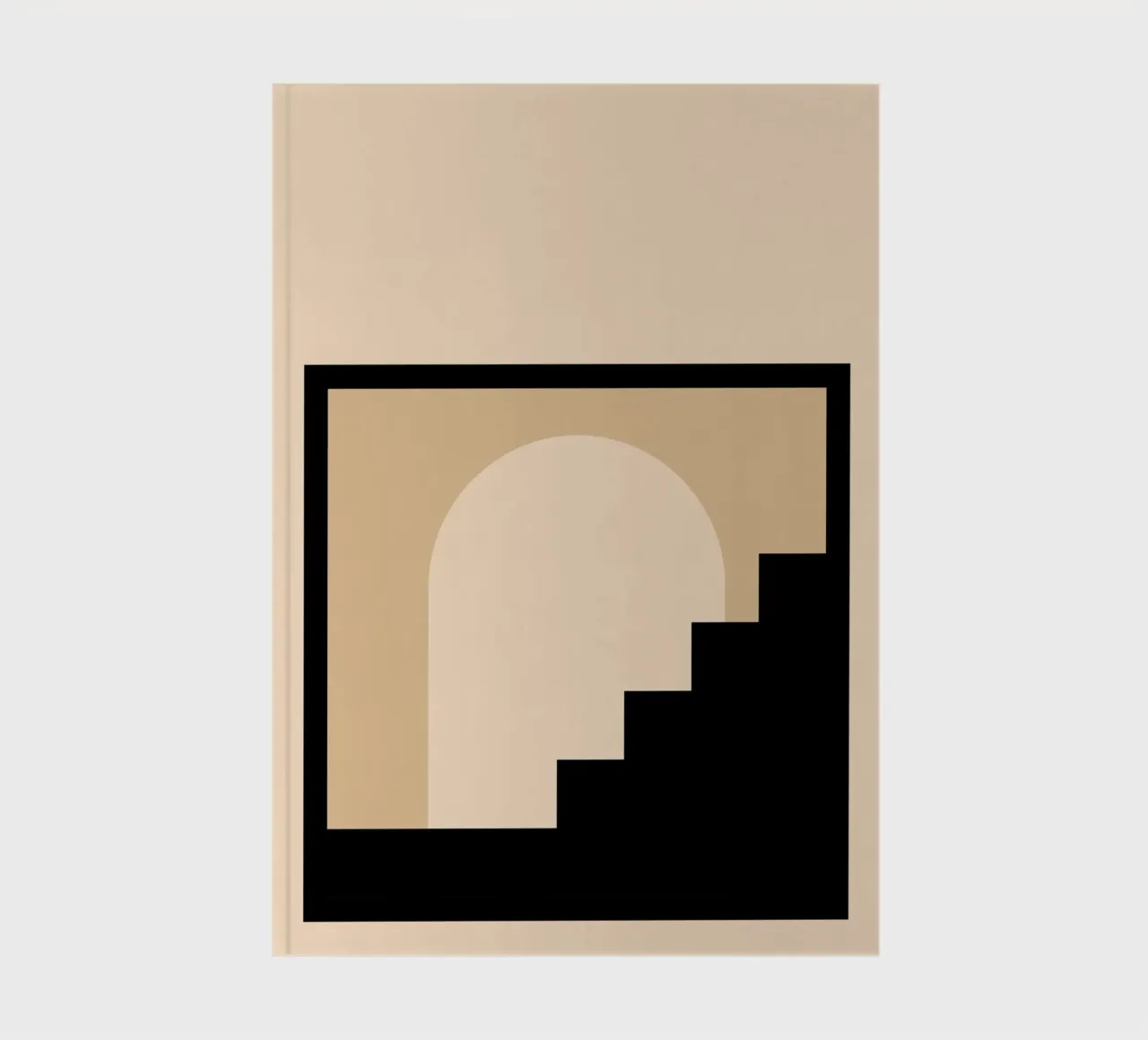 Stairway Shape - Minimalist architecture poster notebook by Studio Vibe