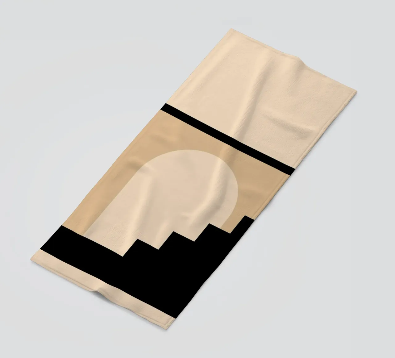 Stairway Shape - Minimalist architecture poster beach towel by Studio Vibe