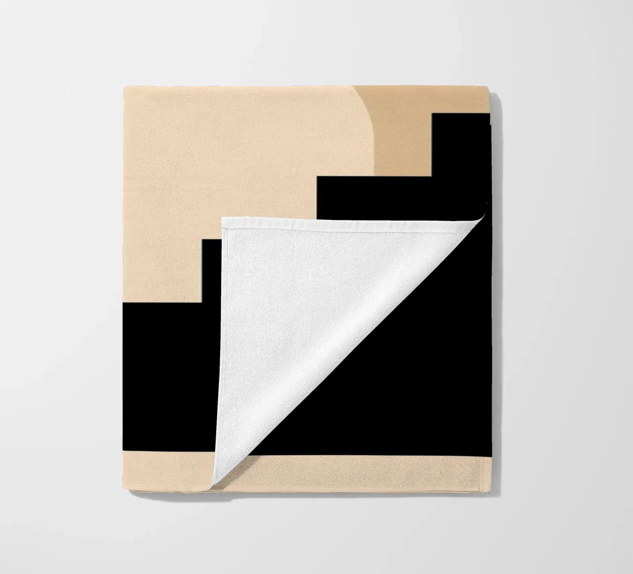 Stairway Shape - Minimalist architecture poster beach towel by Studio Vibe